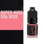 Пігмент для перманентного макіяжу Lik LIPS №006  "Rose", 5 мл.