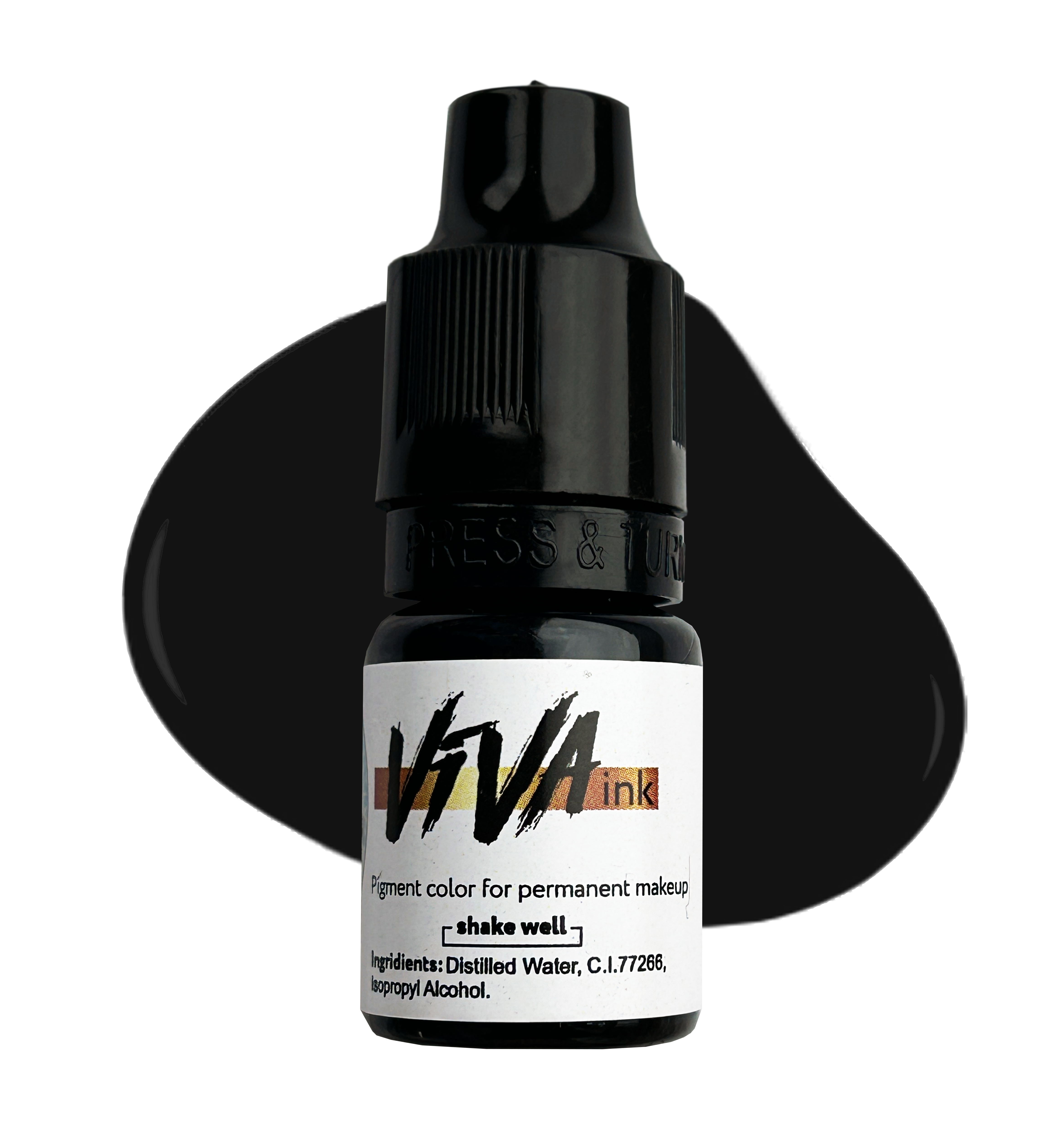 Snake Well копія Пігмент VIVA ink Eyes 1 Black, 6 мл. - Зображення 1